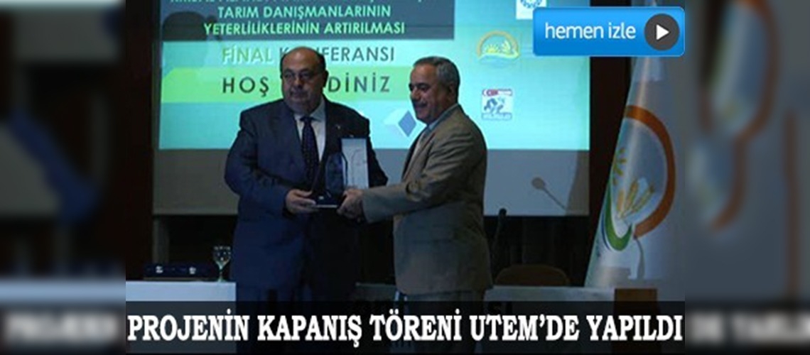 Tarım danışmanlarının yeterliliklerinin artırılması projesi tamamlandı