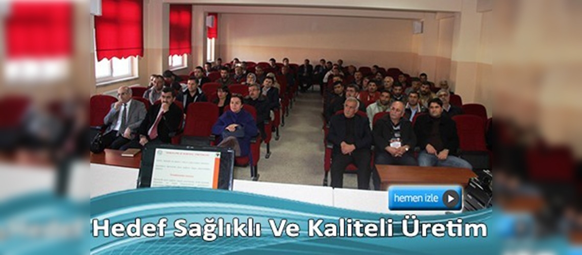 Kahramanmaraş'ta entegre mücadele eğitimleri devam ediyor