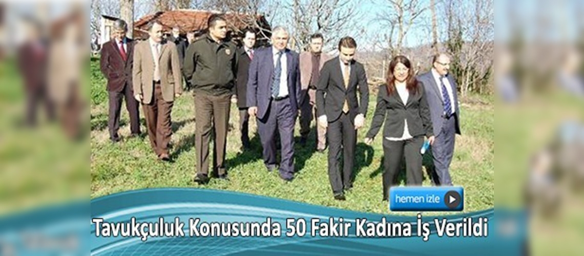 Zonguldak'ta köy tavukçuluğu yayma çalışması başlatıldı