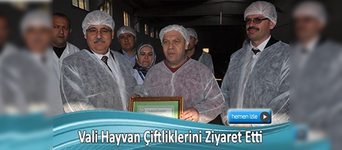 Kahramanmaraş valisi hayvan çiftliklerini ziyaret etti