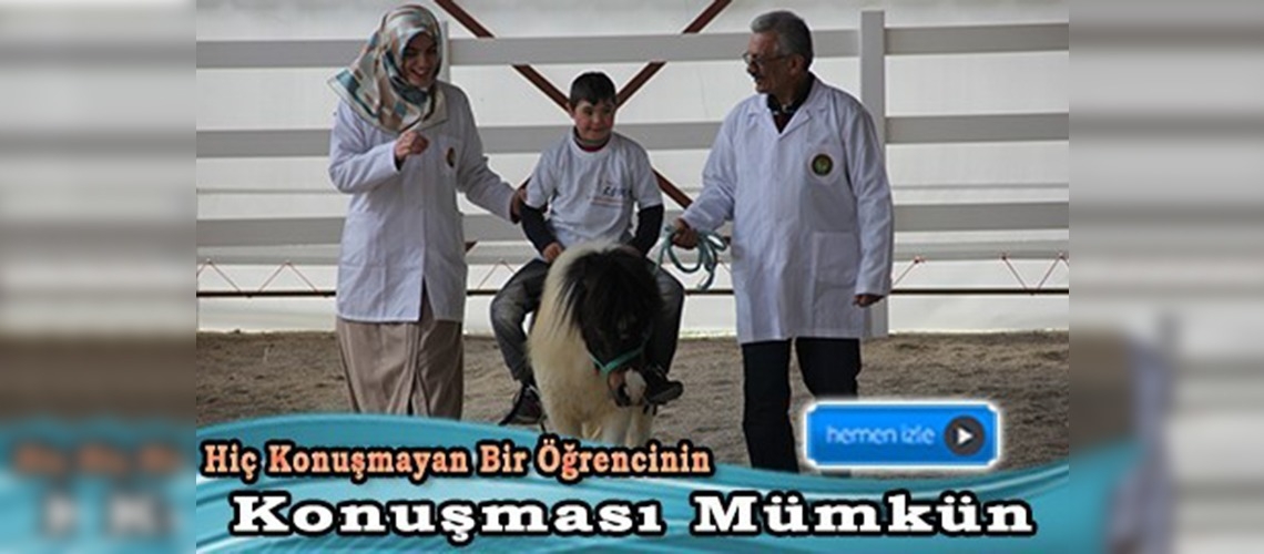 Sultansuyu'nda engellilere atla terapi