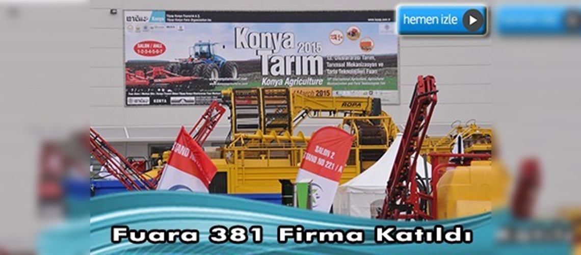 Konya Tarım Fuarı'na yoğun ilgi