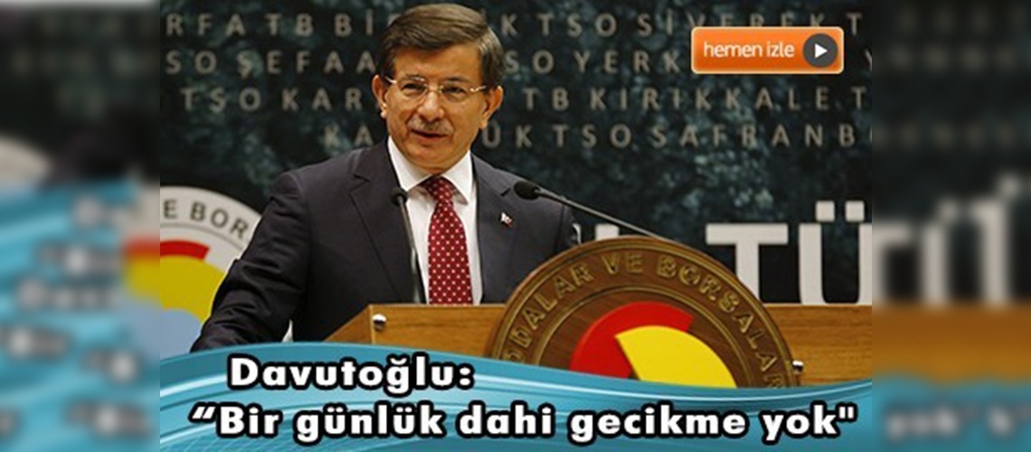 Başbakan Davutoğlu, 8. Türkiye Ticaret ve Sanayi Şurası'nda konuştu