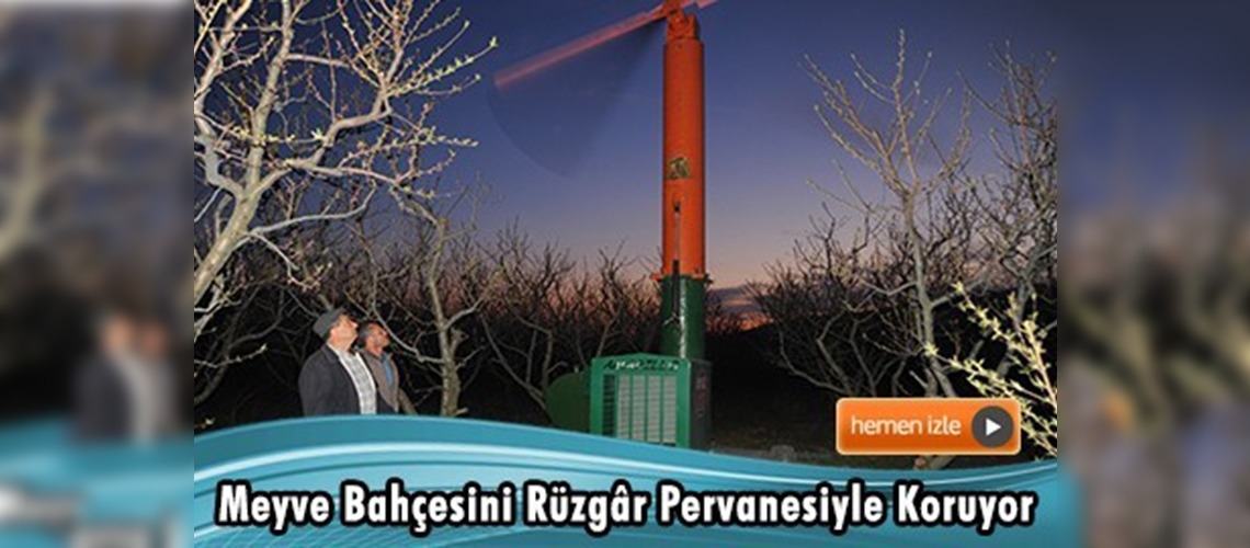 Ürünlerini pervaneyle donmaktan koruyorlar