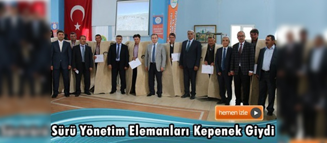 Konya'da sürü yönetim elemanları sertifikalarını aldı
