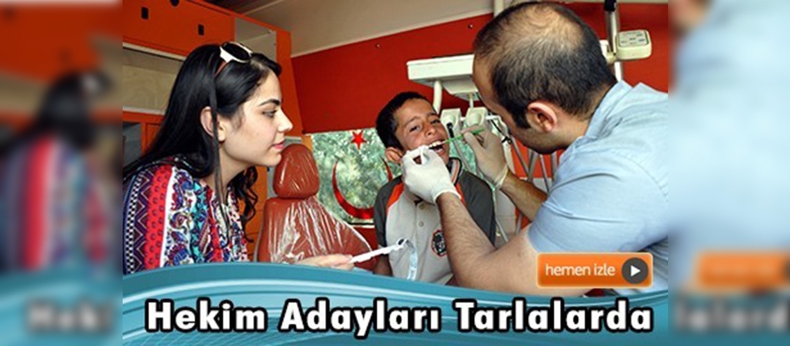 Hekim adayları mevsimlik işçi çocukları için tarlalarda