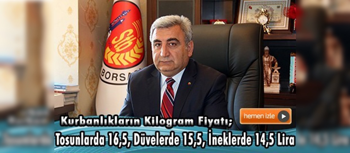 Sivas'ta kurbanlık fiyatları açıklandı