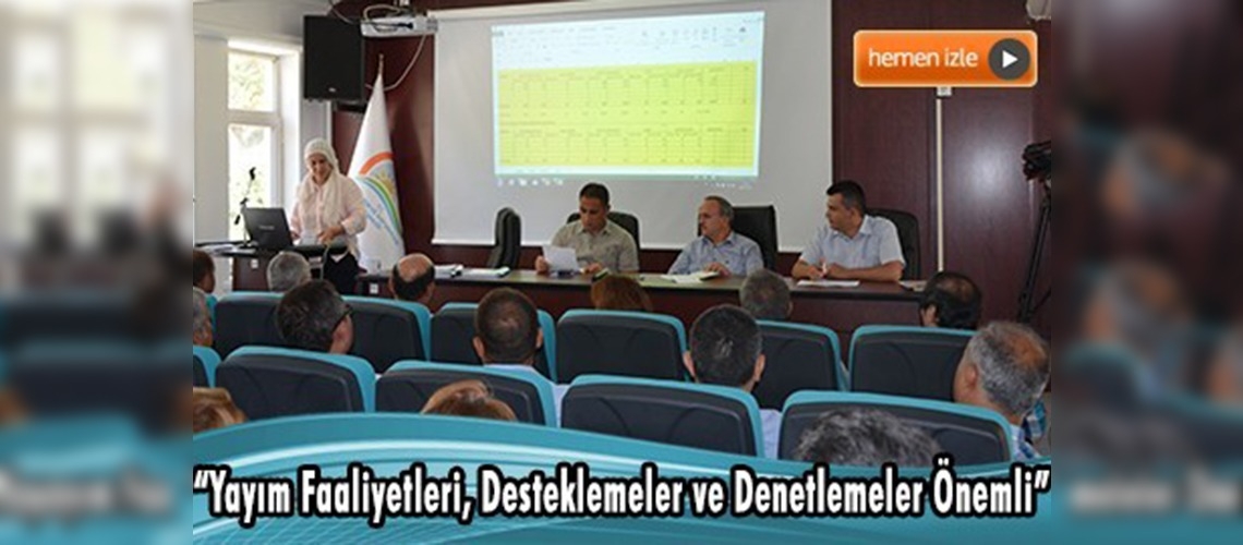 Muğla 2016 Yılı Eğitim ve Yayım Programını Belirledi