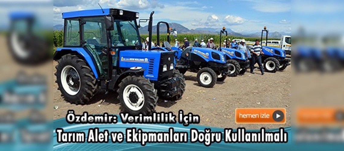 Antalya'da Türk Traktör tarla günü