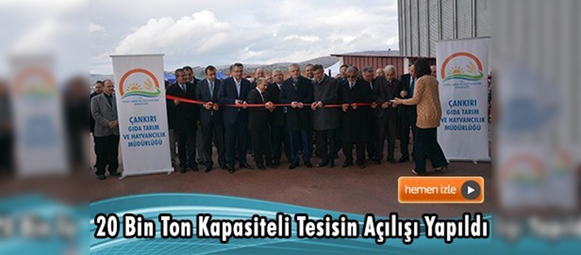 Şabanözü'nde lisanslı depoculuğa ilk adım atıldı