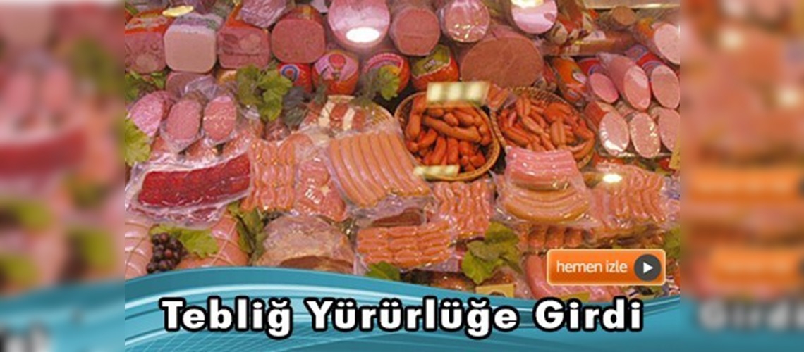 Kırmızı et ürünlerine ''sakatat'' düzenlemesi