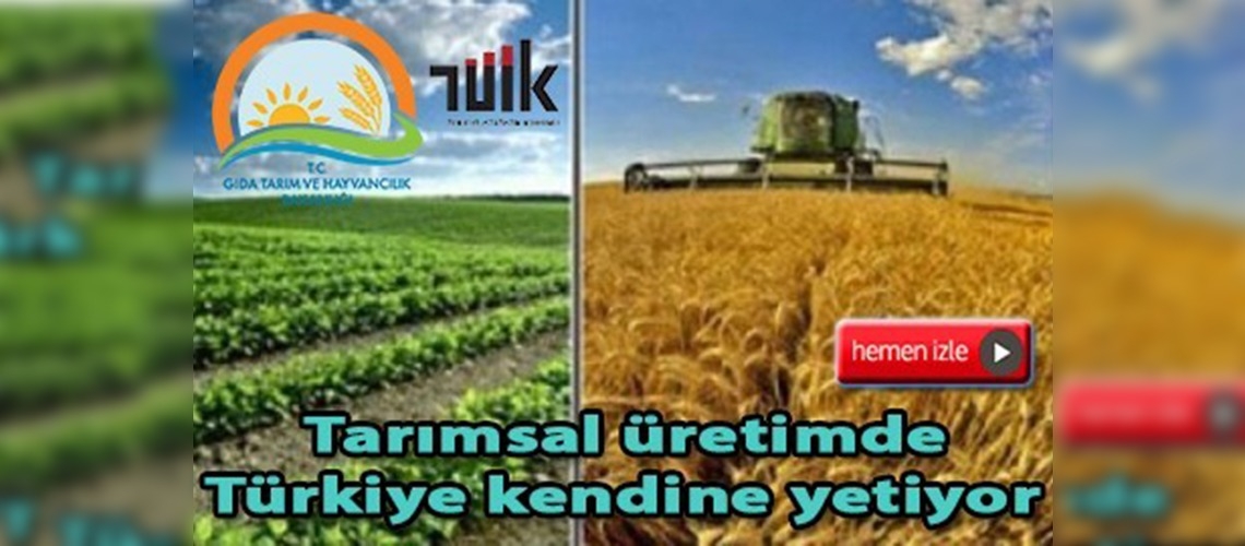 Tarımsal üretimde Türkiye kendine yetiyor