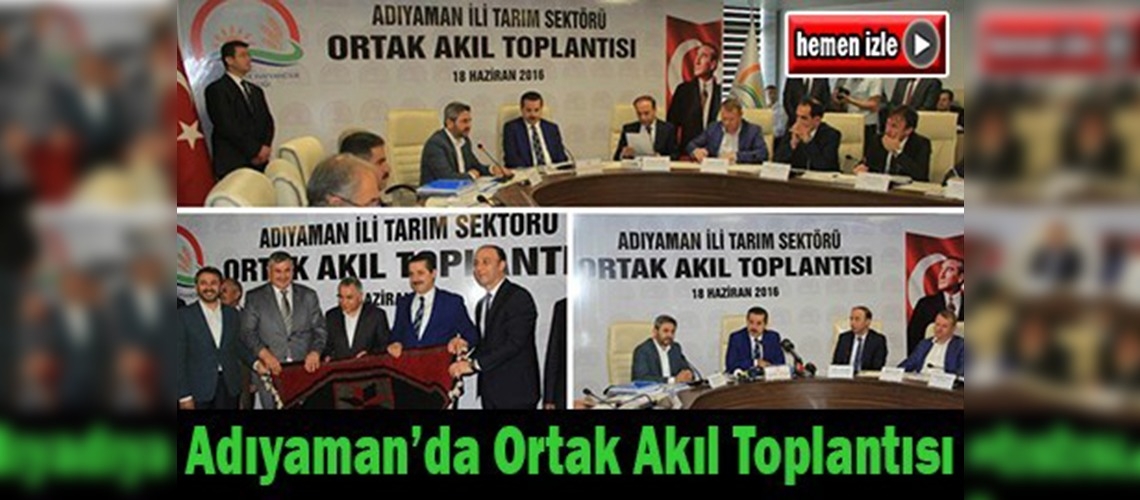 Faruk Çelik, Adıyaman'da Ortak Akıl Toplantısı'na katıldı