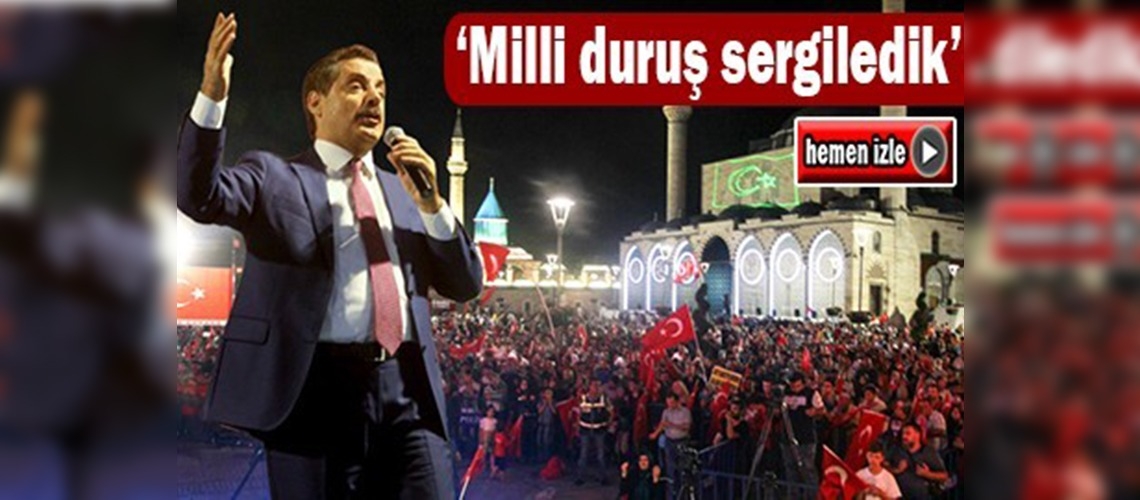 Bakan Çelik Konya'da halka seslendi