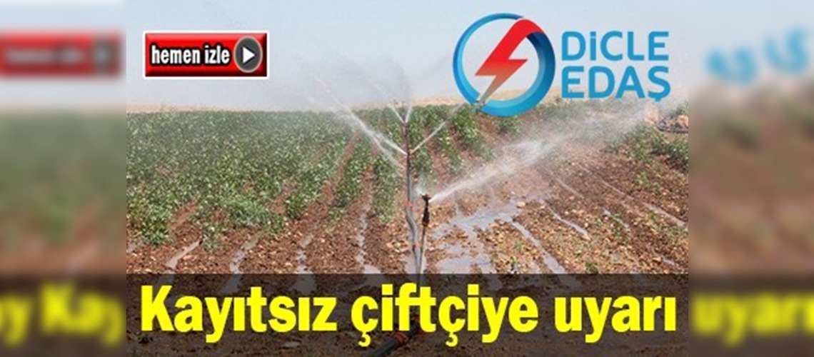 Kayıtsız çiftçiye uyarı