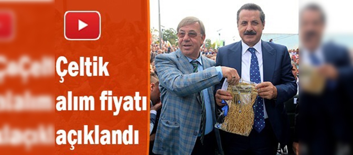 Çeltik bin 675 liradan alınacak