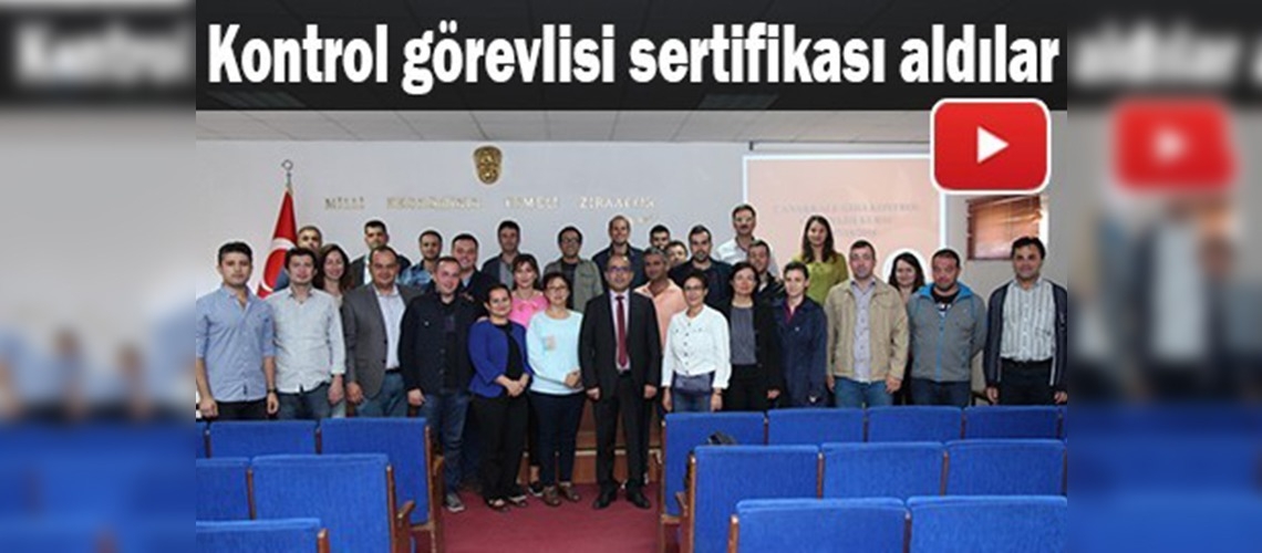 Çanakkale'de gıda kontrol görevlisi kursu tamamlandı
