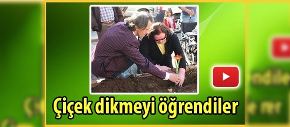 Açan çiçekler engellilerin mutluluğu oldu 
