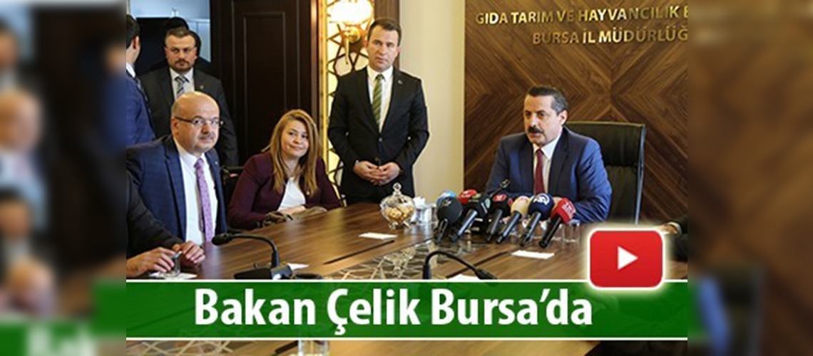 Bakan Çelik Bursa'da