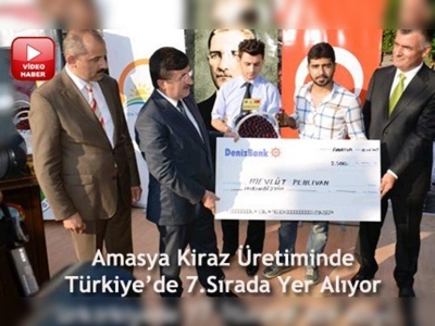 Amasyada kiraz teşvik yarışması 