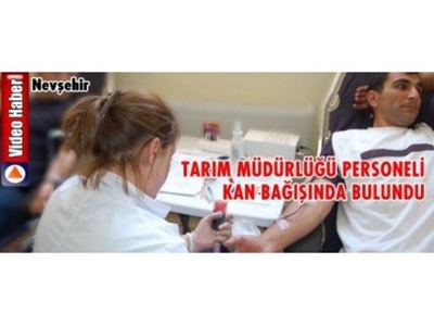 İl Tarım Müdürlüğü Personeli Kan Bağışında Bulundu