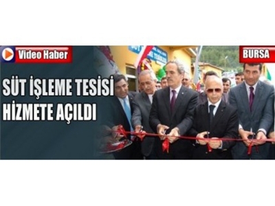 Büyükorhan Yenice Köyü Süt İşleme Tesisi Hizmete Girdi