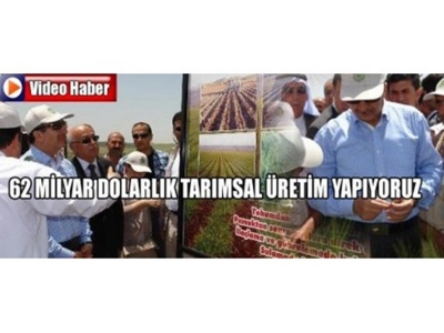 Bakan Eker 62 Milyar Dolarlık Tarımsal Üretim Yapıyoruz.