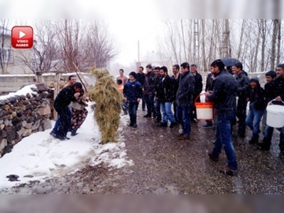 Köylülerin kış eğlencesi 