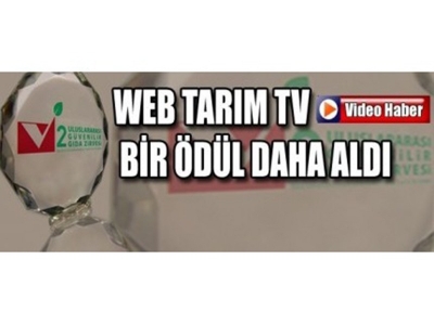 Web Tarım Tv Bir Ödül Daha Aldı