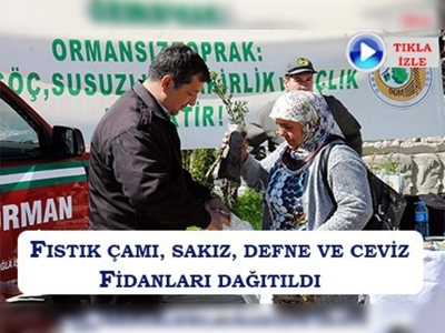 Muğlada 15 dakikada 5 bin fidan dağıtıldı