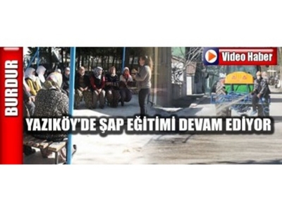 Burdur Yazıköy'de Şap Eğitimi Devam Ediyor
