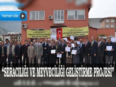 Amasyada üreticiye sera malzemesi dağıtıldı