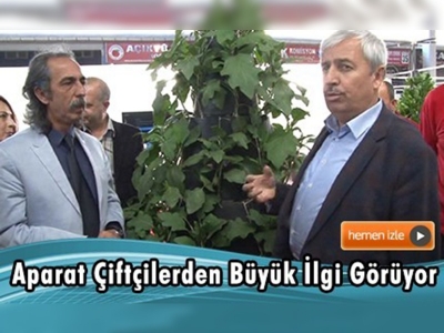 Dikey tarım aparatı, 4. Domates ve Sera Teknolojileri Fuarı'nda