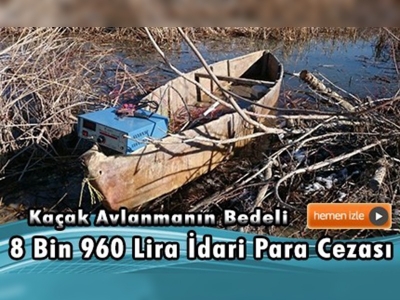 Beyşehir Gölü'nde, suda elektroşokla balık avlayan 2 kişi yakalandı