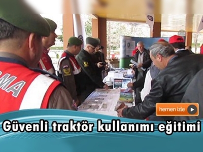 Sandıklı'da çiftçilere traktör kullanma eğitimi