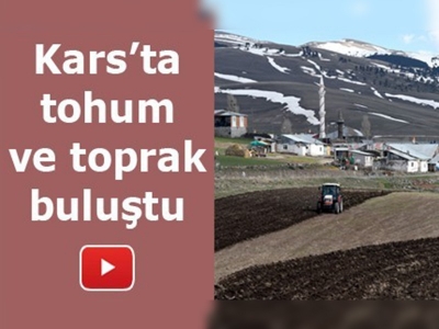 Çiftçiler tohumlarını toprakla buluşturdular