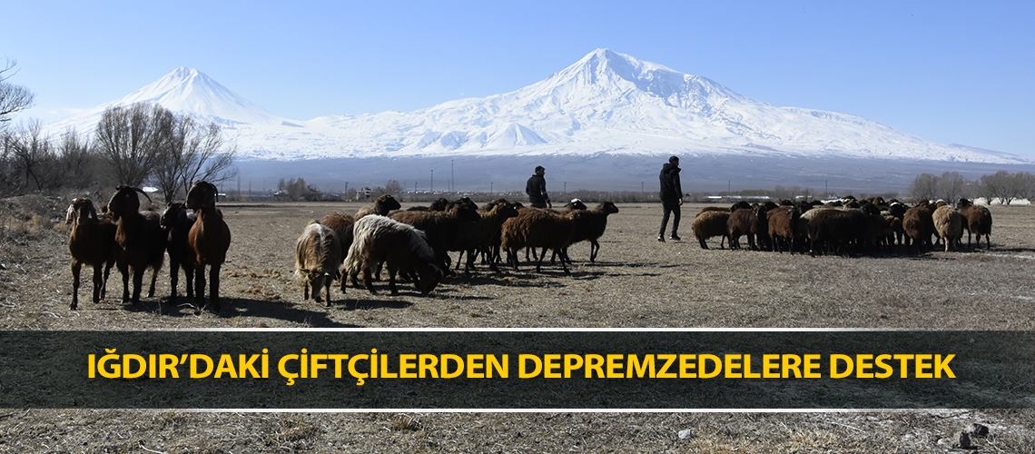 Iğdır’daki çiftçilerden depremzedelere destek
