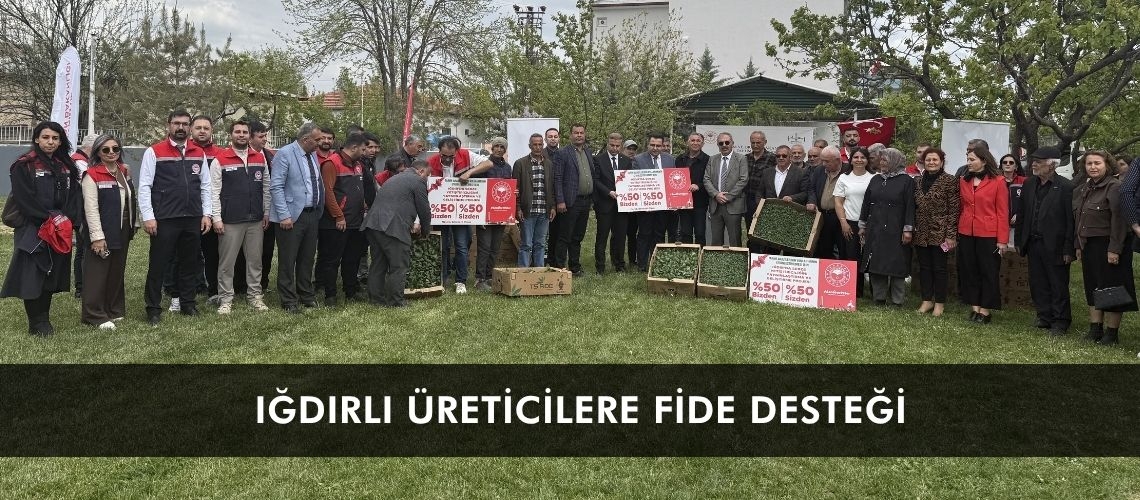Iğdırlı üreticilere fide desteği