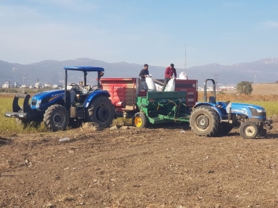 İslahiye Ovası'nda buğday ekimine başlandı