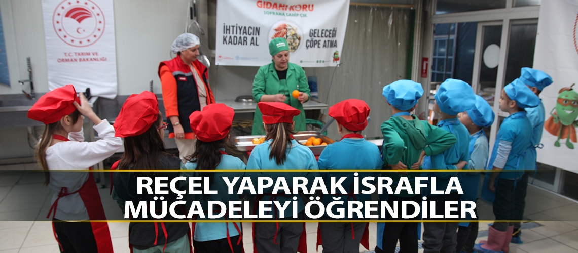 Reçel yaparak israfla mücadeleyi öğrendiler