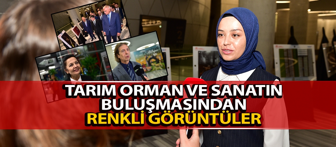 Tarım orman ve sanatın buluşmasından renkli görüntüler