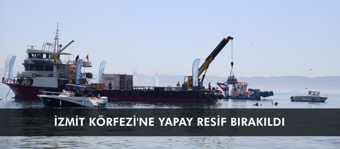 İzmit Körfezi'ne yapay resif bırakıldı