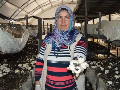 Kadın çiftçinin örnek başarısı