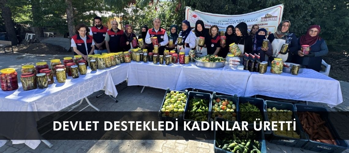 Devlet destekledi kadınlar üretti