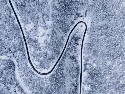 Anadolu’dan büyüleyici kar manzaraları