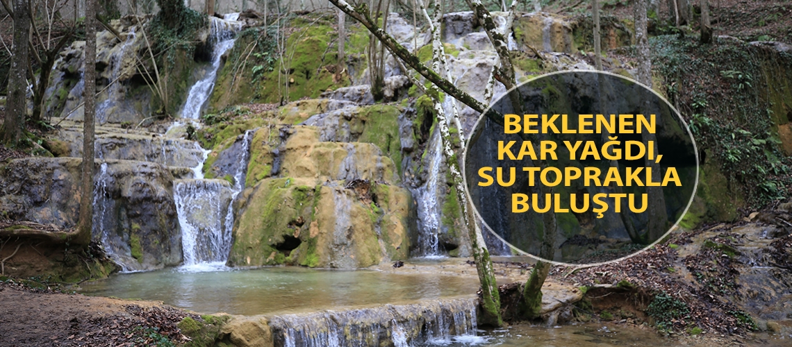 Beklenen kar yağdı, su toprakla buluştu