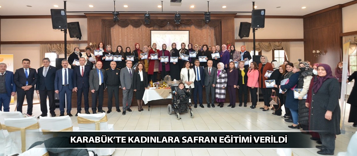 Karabük’te kadınlara safran eğitimi verildi