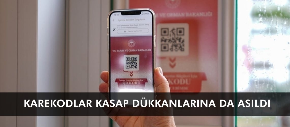Karekodlar kasap dükkanlarına da asıldı