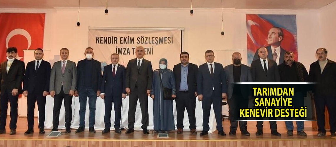 Tarımdan sanayiye kenevir desteği