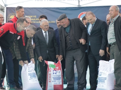 Kayseri'de çiftçilere 660 ton tohum dağıtıldı